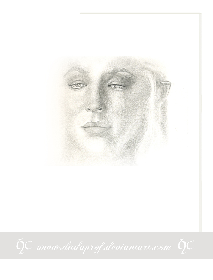 art portrait galadriel tolkien ladyoflight