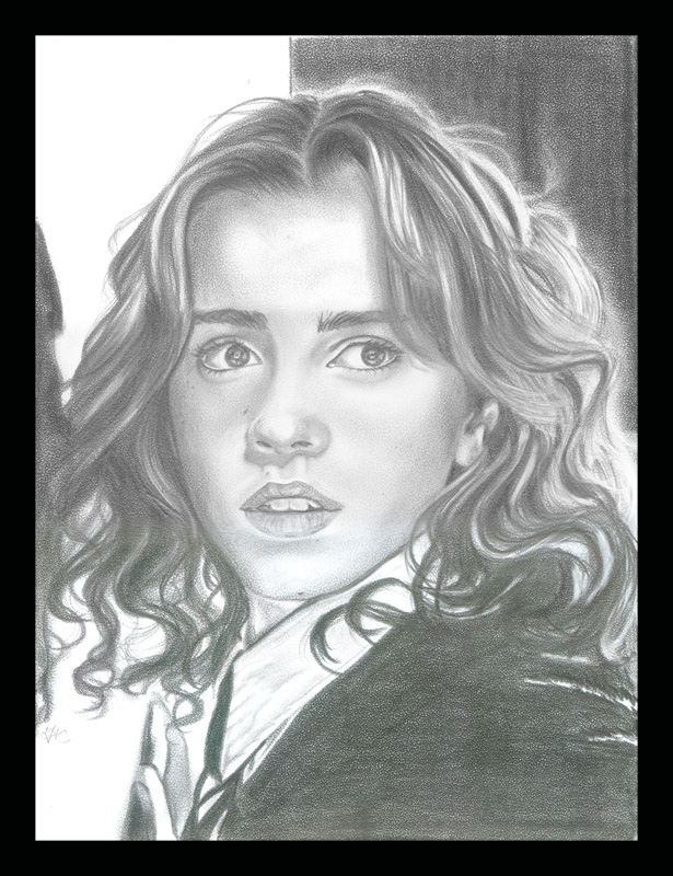 art portrait hermione granger