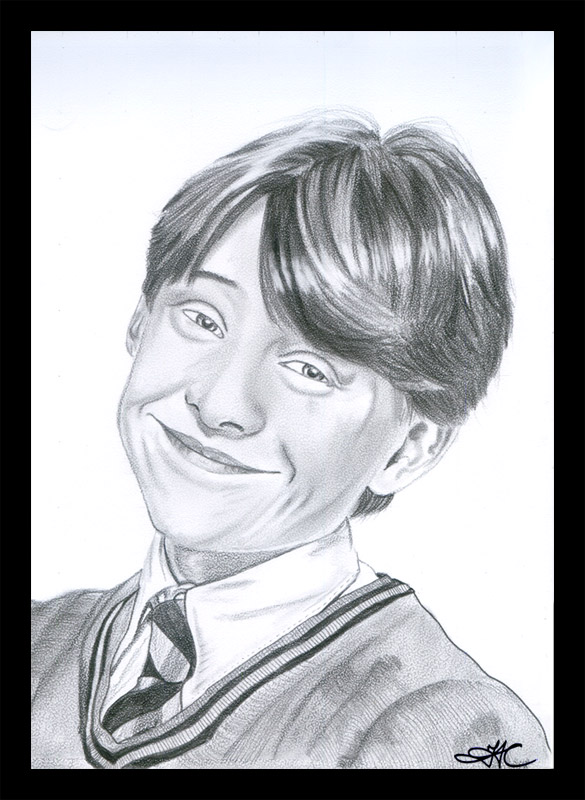 ron weasley art portrait